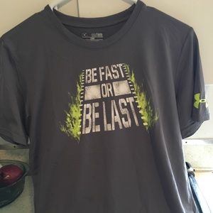 Under armour tee shirt (football)